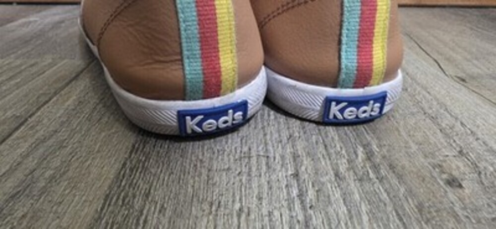 Keds Chillax Slip On Shoes Womens 7.5 Faux Leather Rainbow Casual Low Tops - Picture 3 of 9